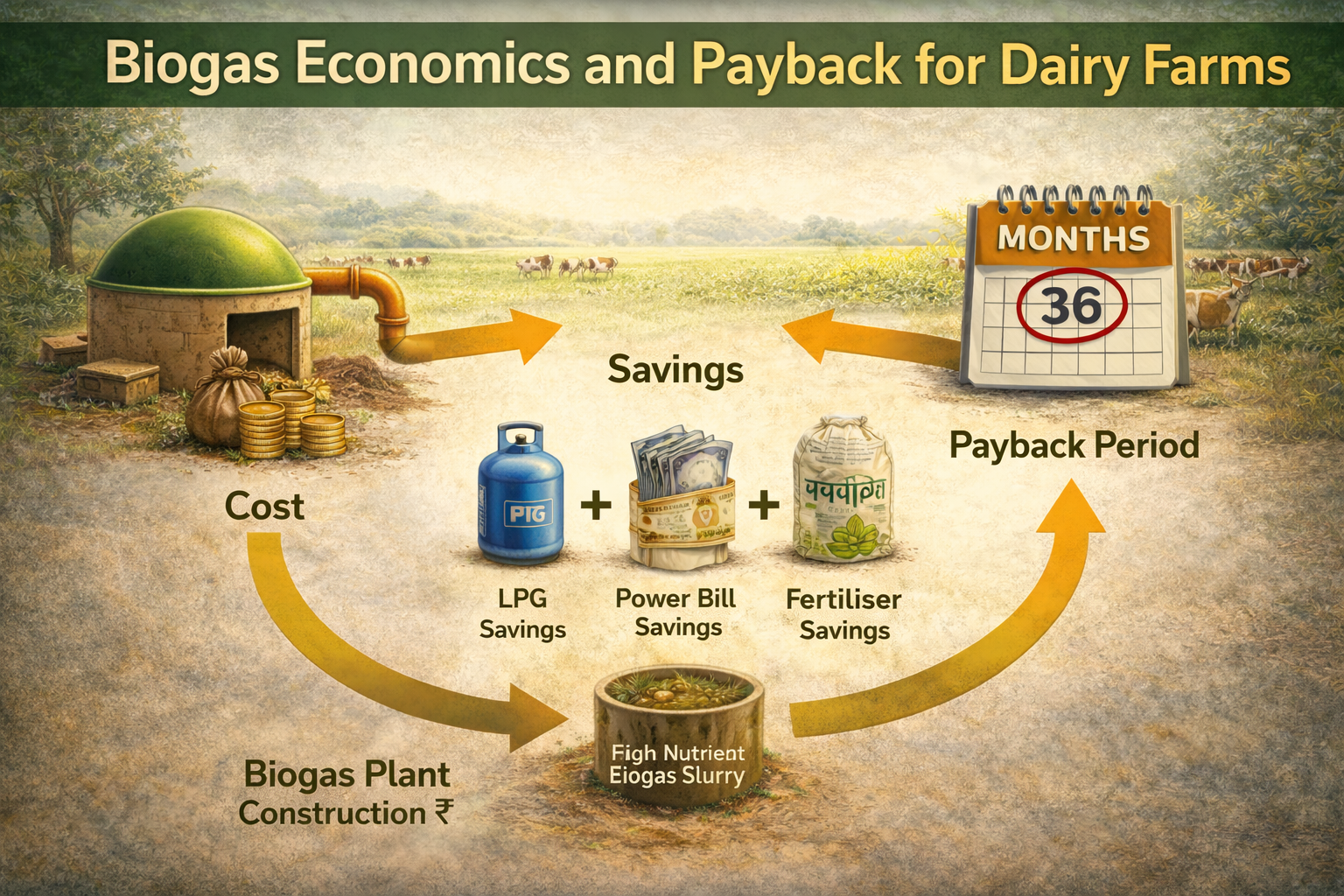 Economics and Payback of Biogas Systems in Dairy Farms – 16:9