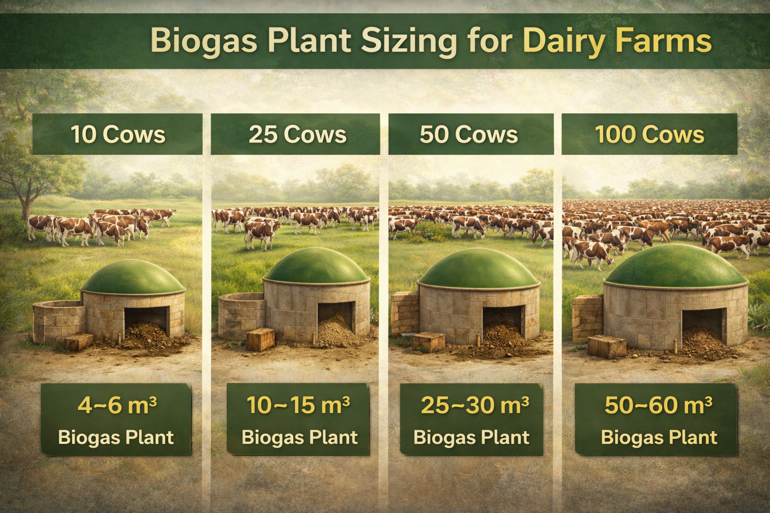 Biogas Plant Sizing Based on Dairy Herd Size – 16:9
