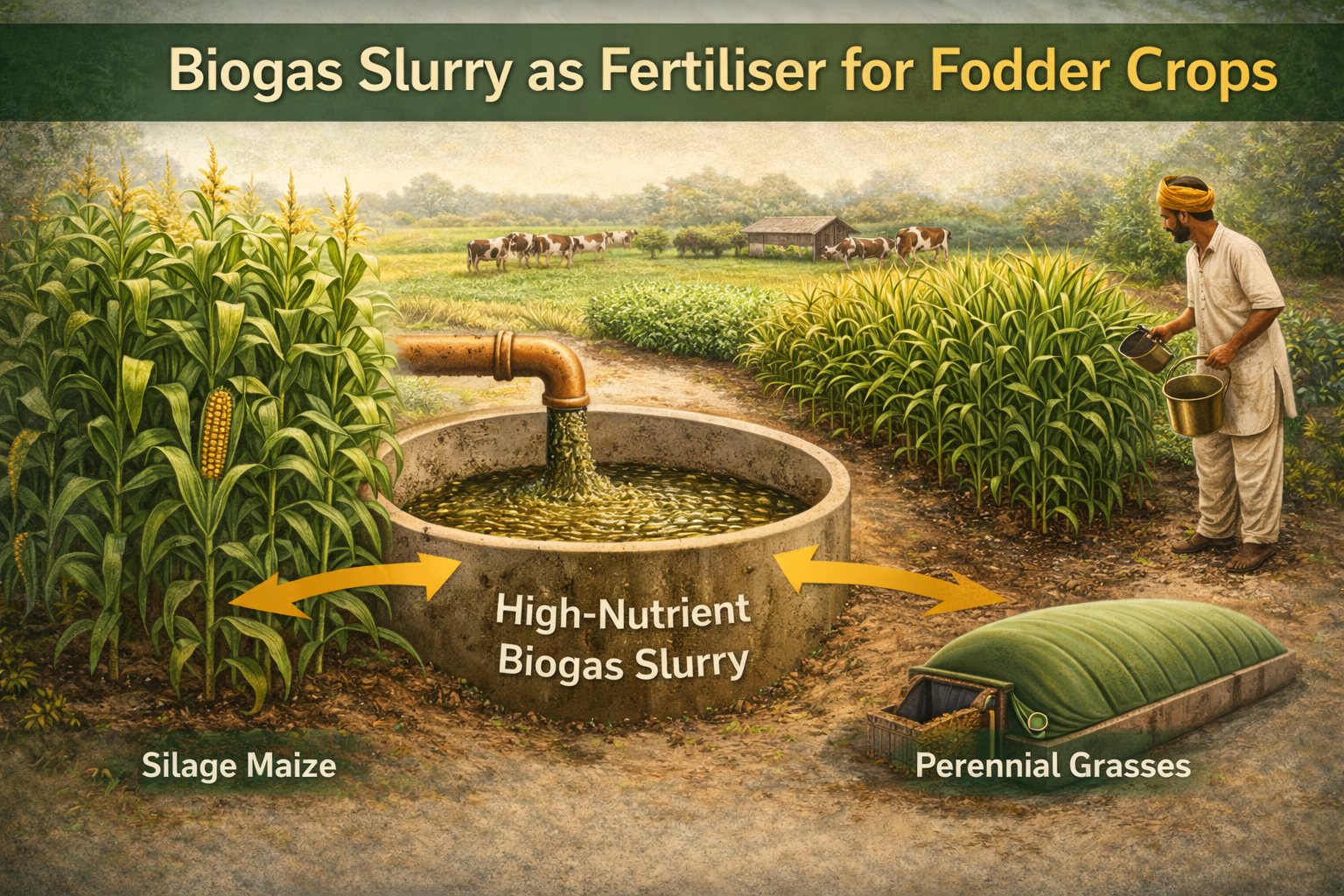 Biogas Slurry Utilization in Fodder and Crop Production – 16:9
