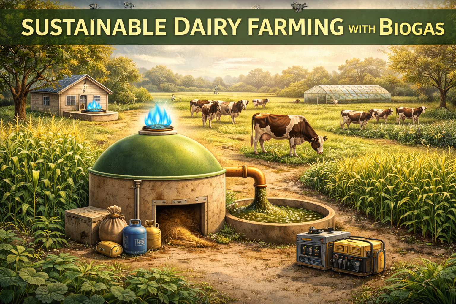 Biogas & Circular Energy Systems in Dairy Farming: Manure-to-Energy, Nutrient Recycling, and Farm Sustainability