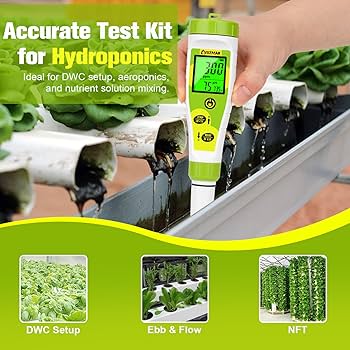 Hydroponic nutrient reservoir and EC pH setup