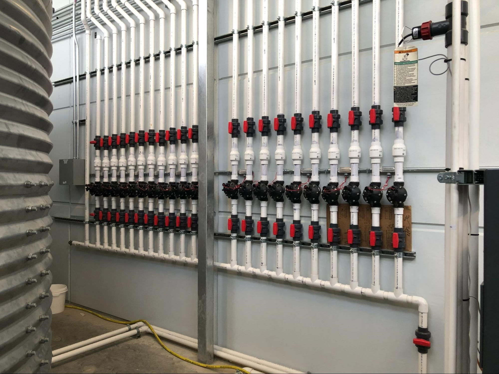 Centralized nutrient preparation and dosing system for orchids