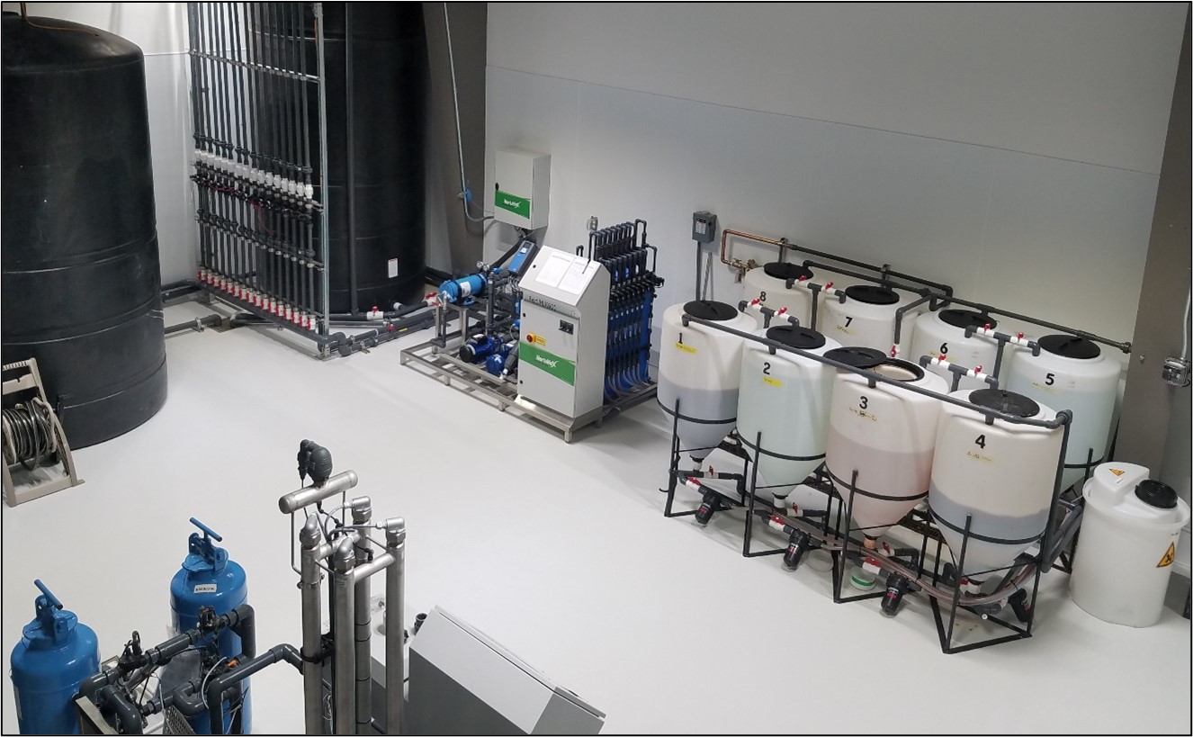 Orchid nutrient tanks and fertigation infrastructure