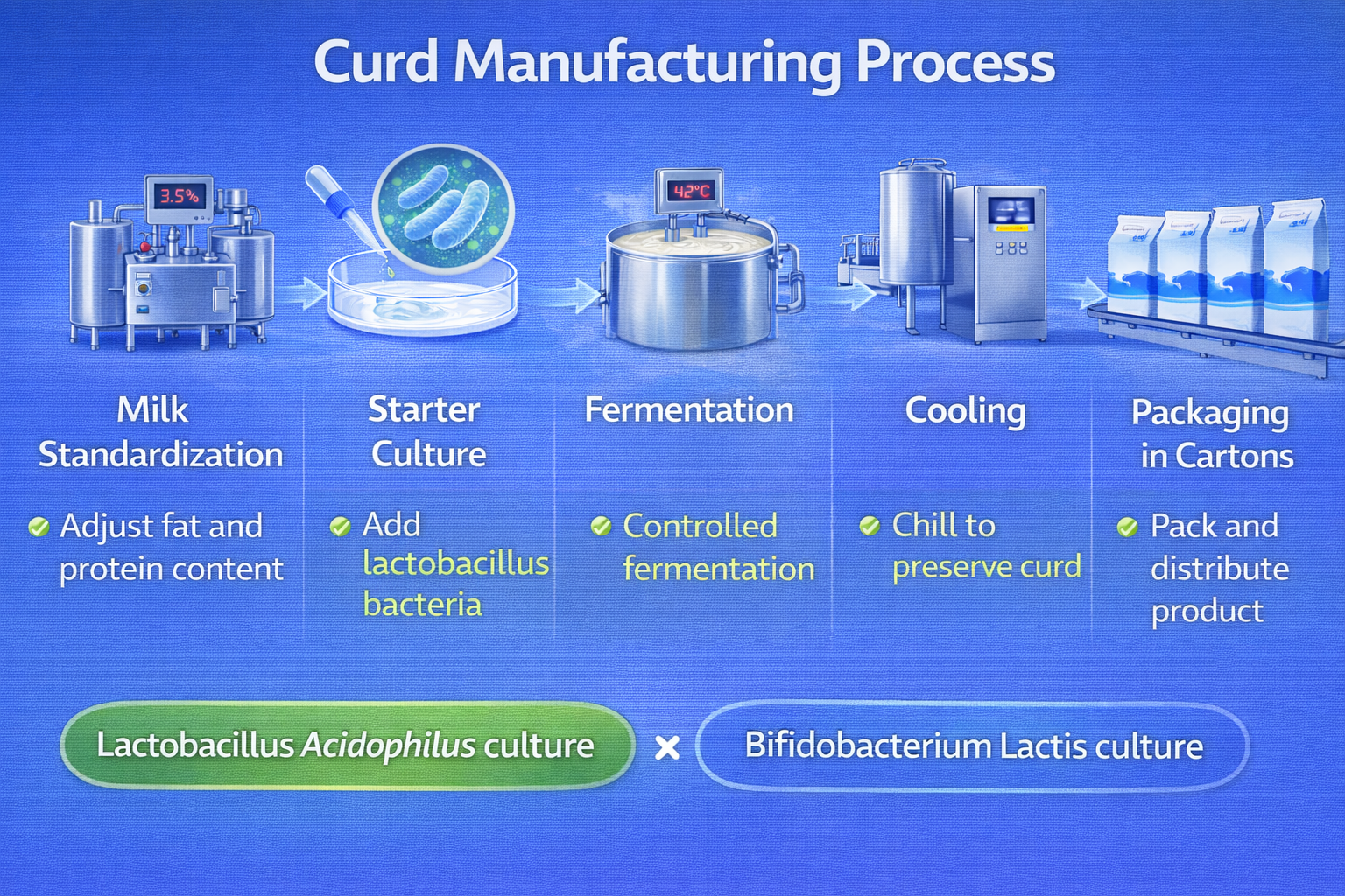 Step-by-Step Curd Manufacturing Process – 16:9