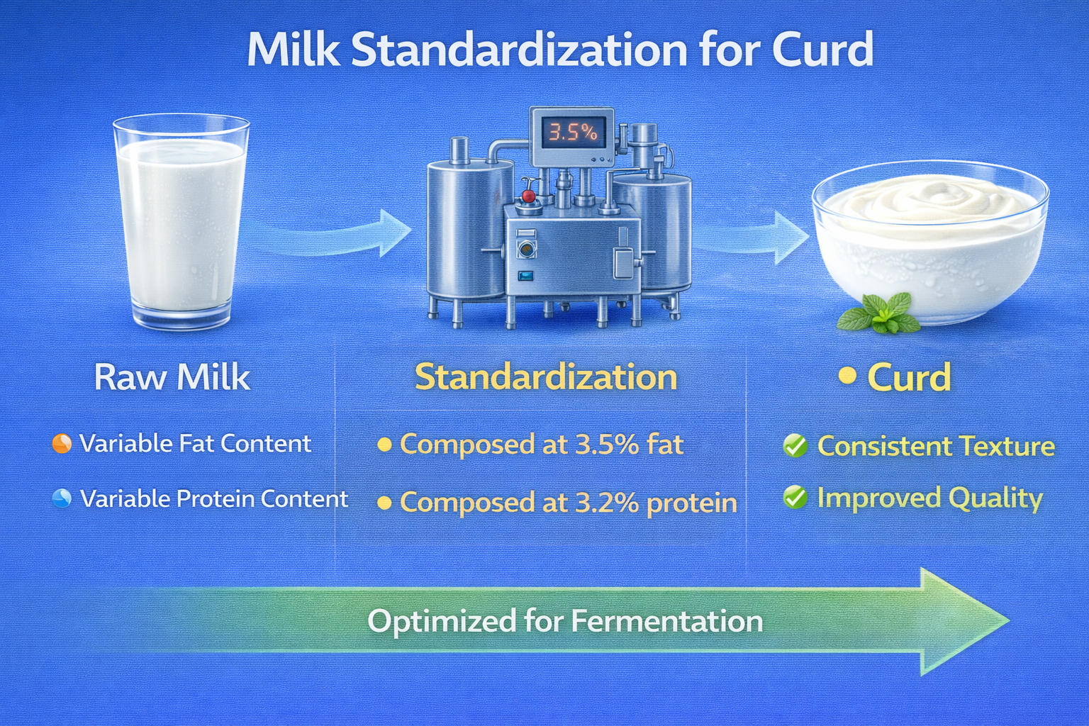 Milk Selection and Standardization for Curd Production – 16:9