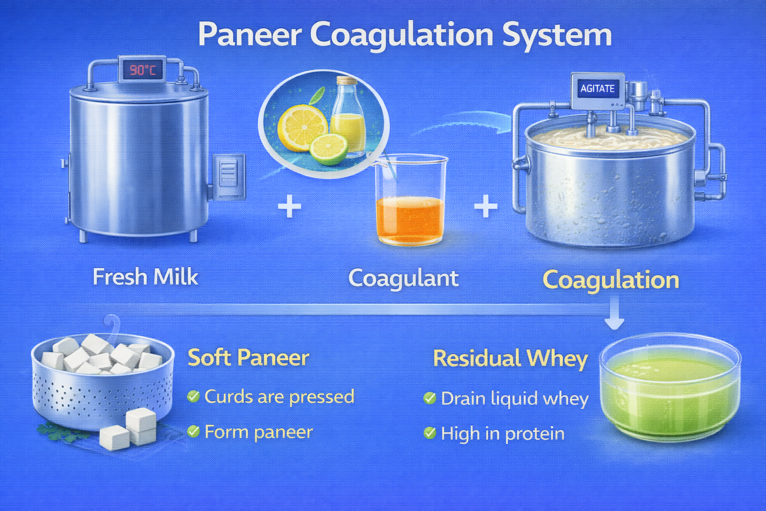 Paneer Production as a Heat–Acid Coagulation System – 16:9