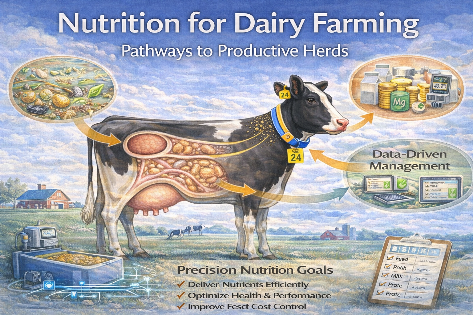Feed & Nutrition Systems: Ration Design, Metabolic Efficiency, and Economics in Modern Dairy Herds