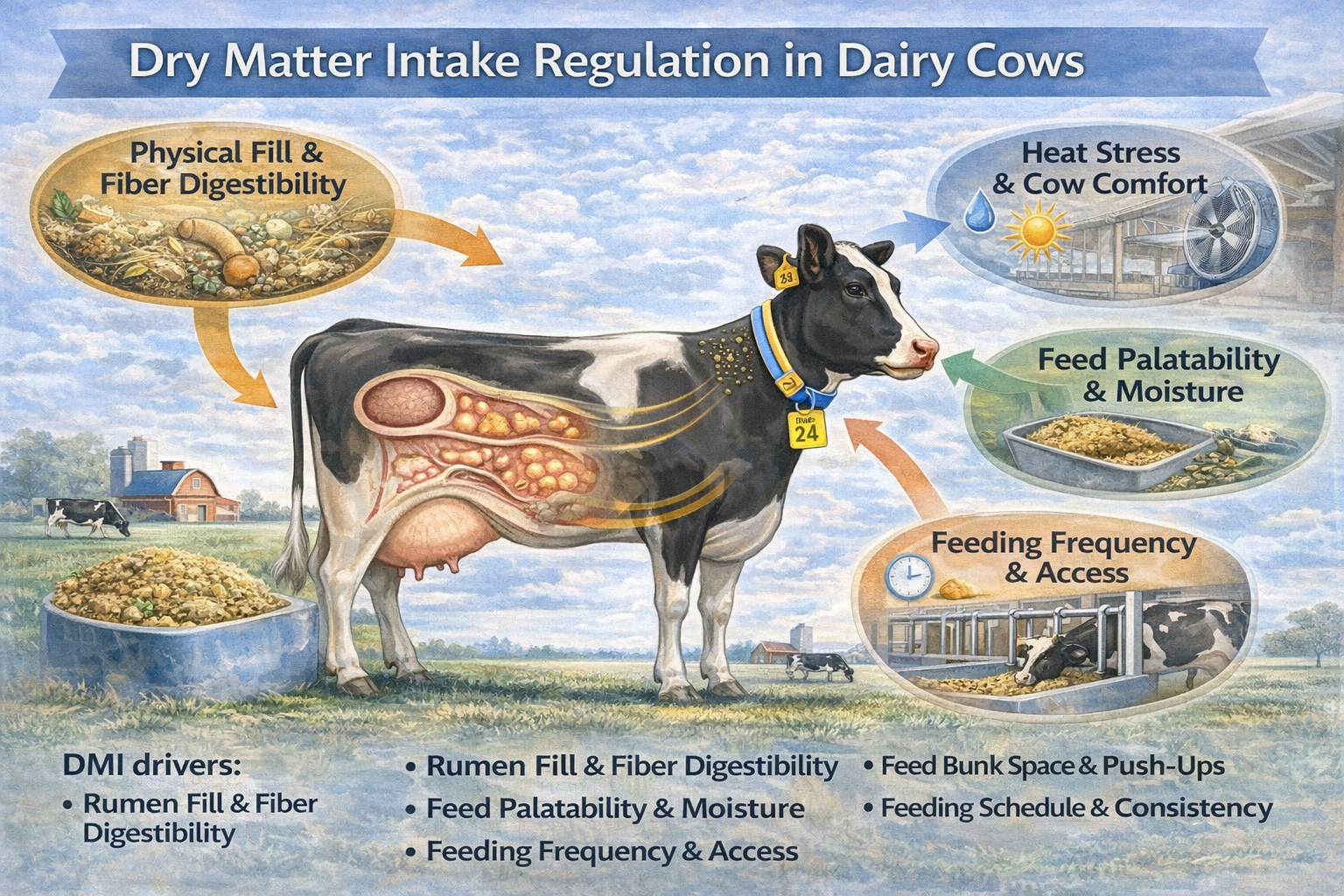 Dry Matter Intake Regulation Mechanisms in Dairy Cows – 16:9