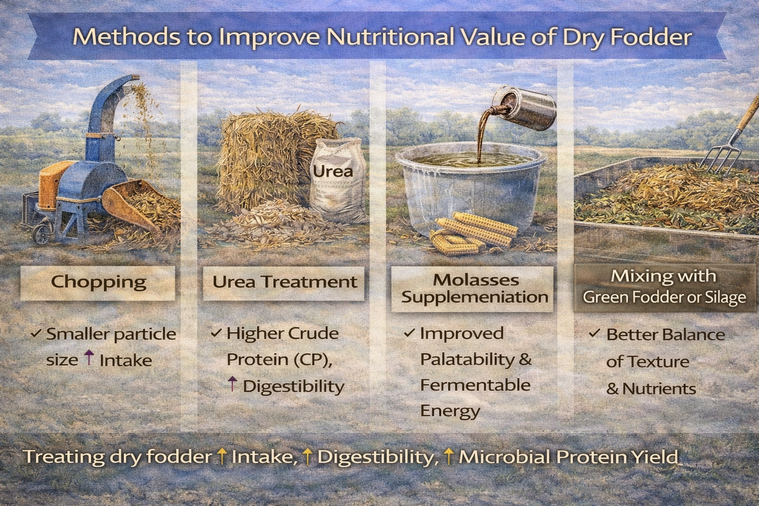 Methods to Improve Nutritional Value of Dry Fodder – 16:9