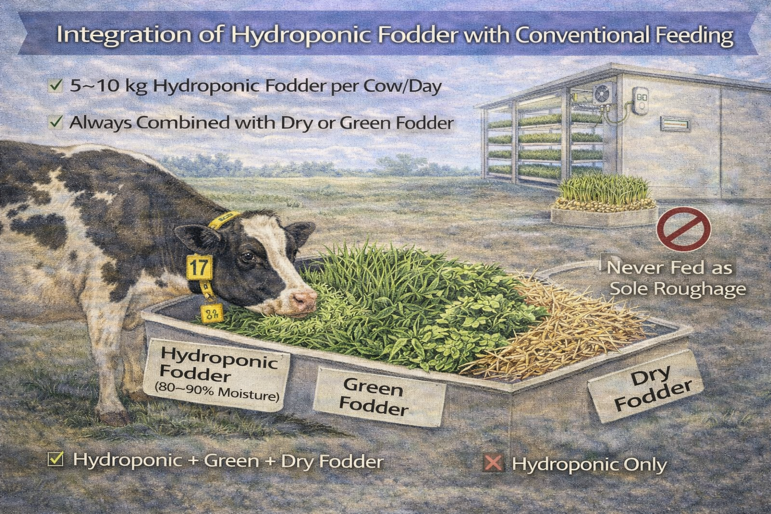 Integration of Hydroponic Fodder with Conventional Feeding – 16:9