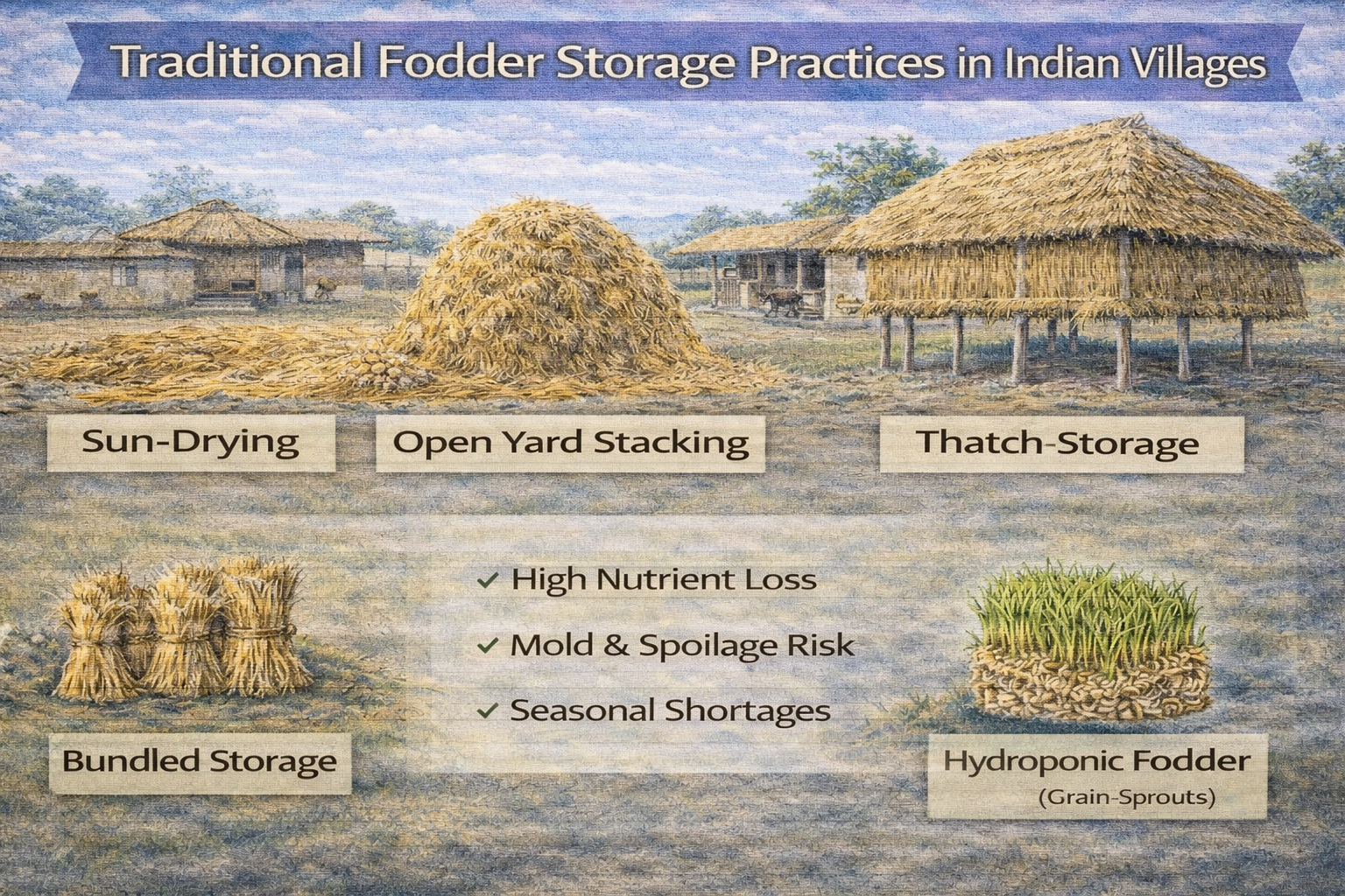 Traditional Fodder Storage Practices in Indian Villages – 16:9