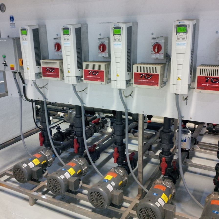 Drip fertigation system inside polyhouse