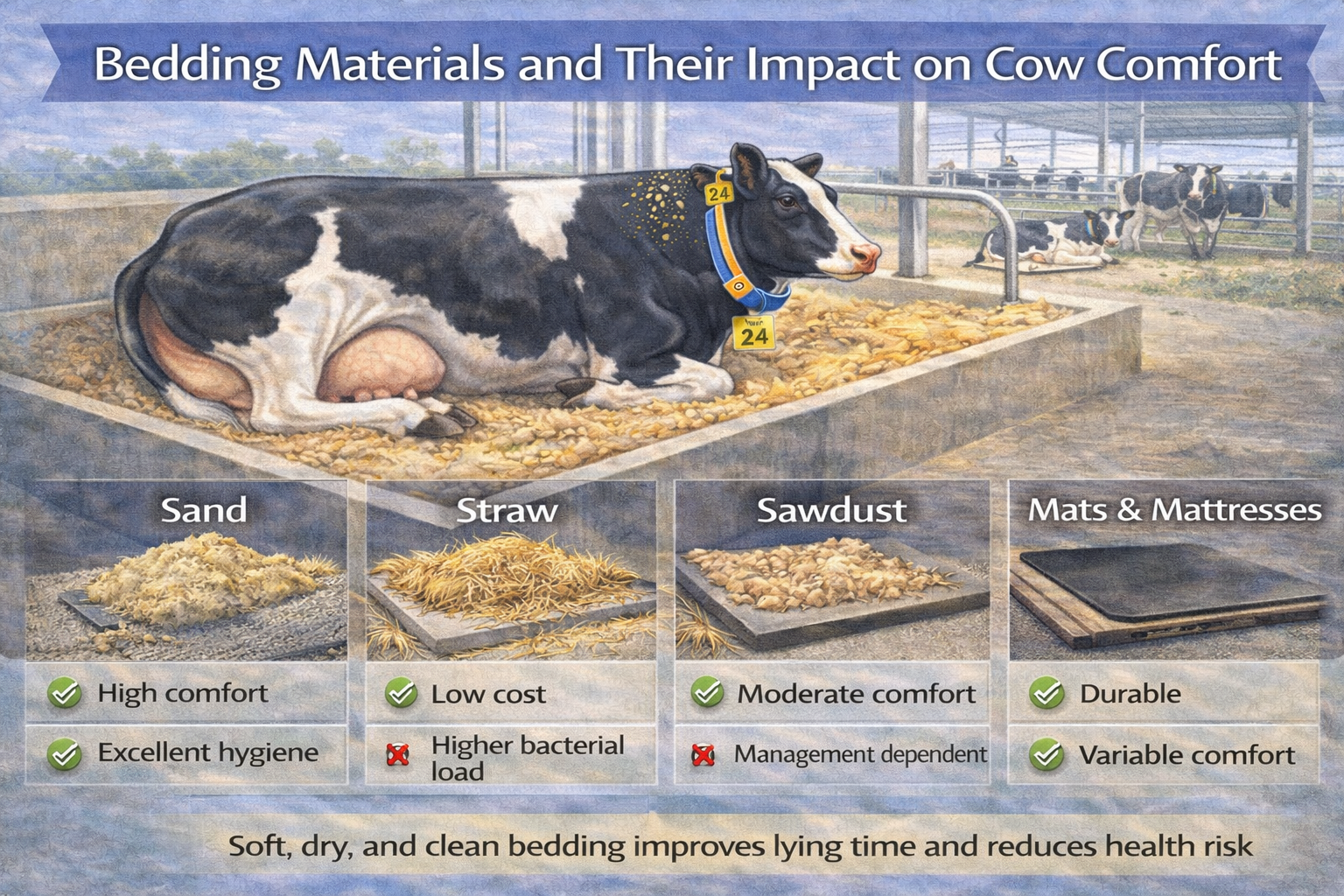 Bedding Materials and Their Impact on Cow Comfort – 16:9