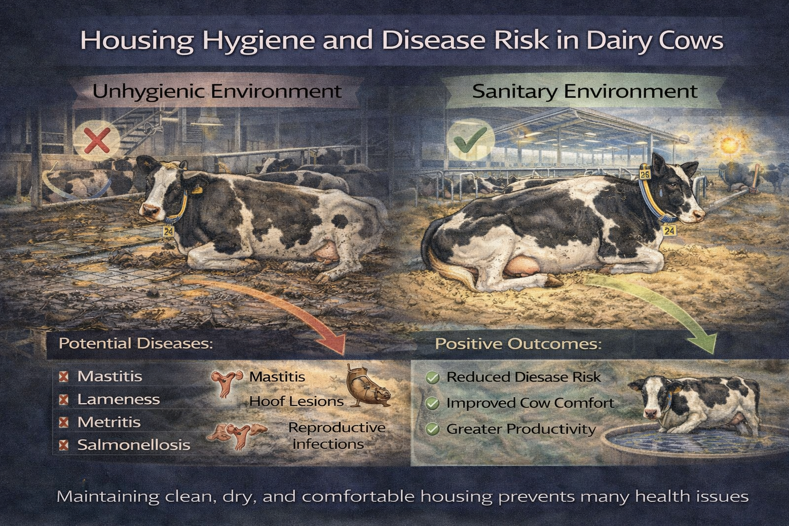 Housing Hygiene, Manure Flow, and Disease Risk – 16:9