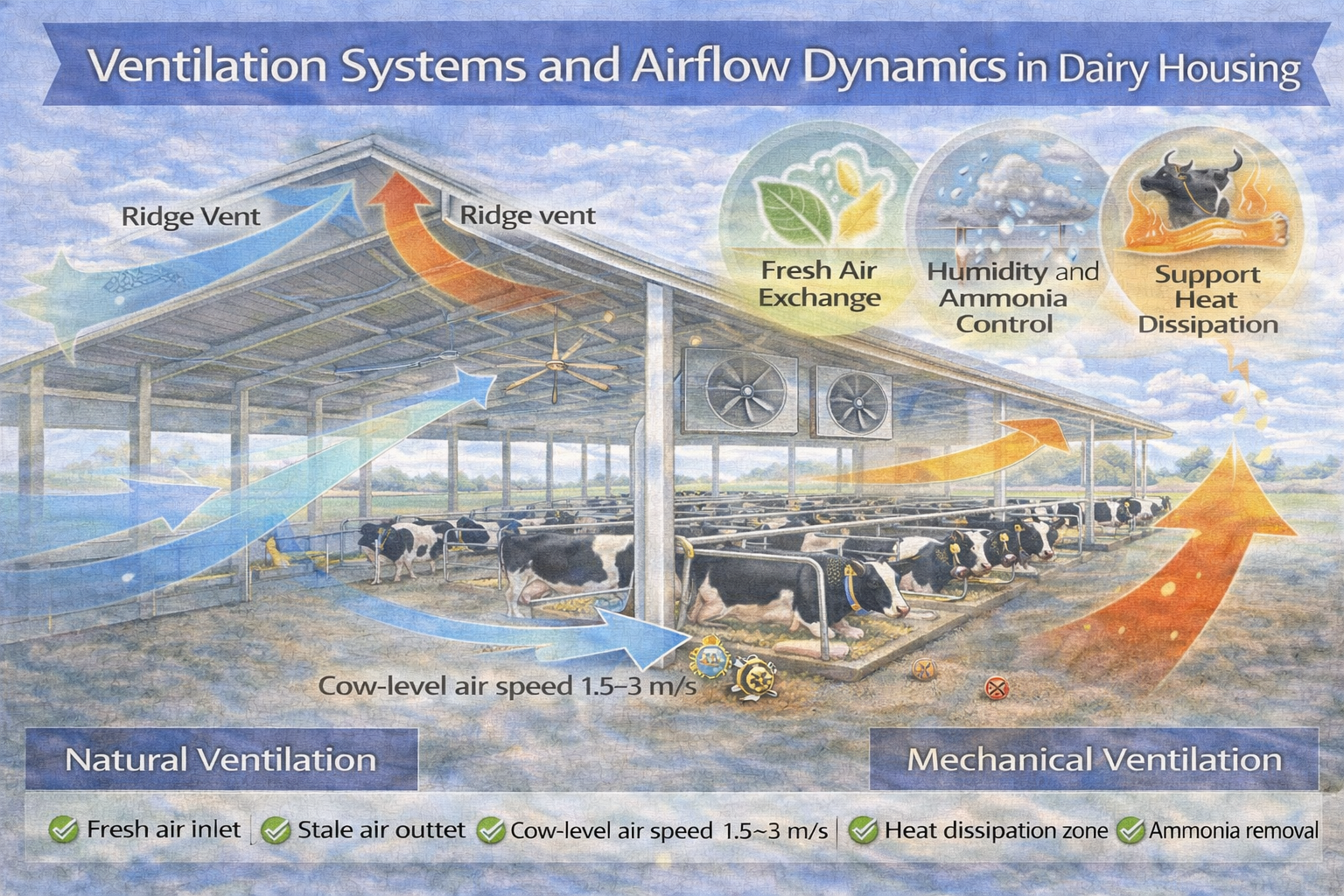 Ventilation Systems and Airflow Dynamics in Dairy Housing – 16:9