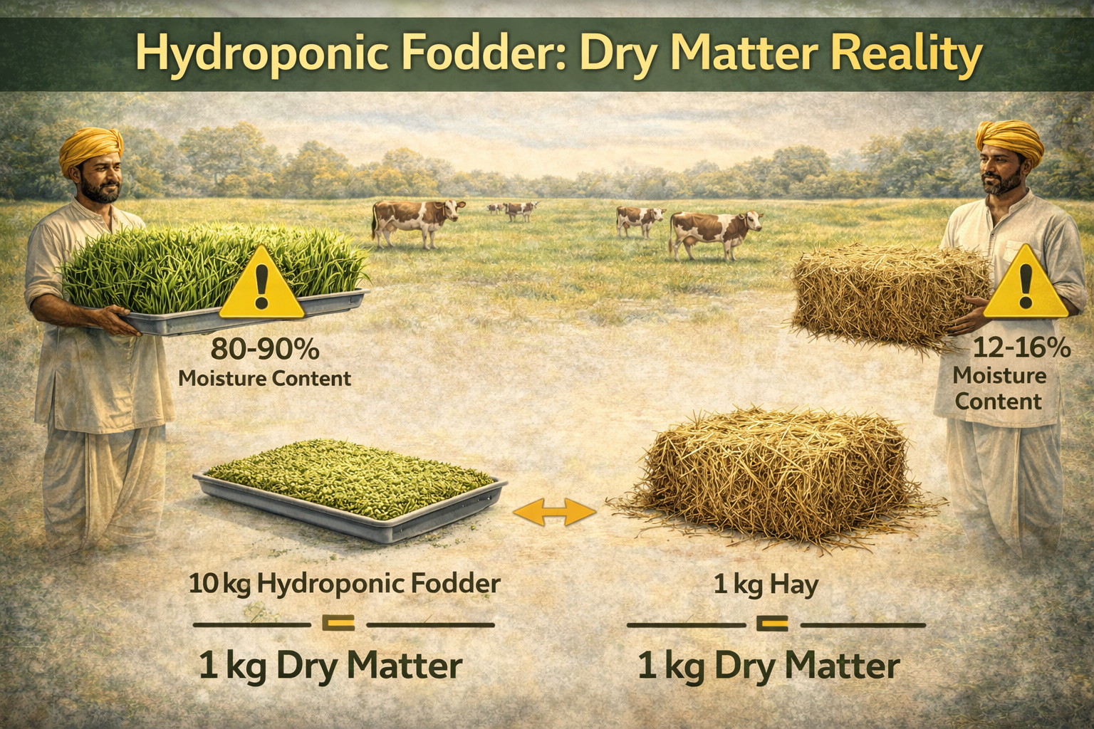 Dry Matter Transformation in Hydroponic Fodder Systems – 16:9