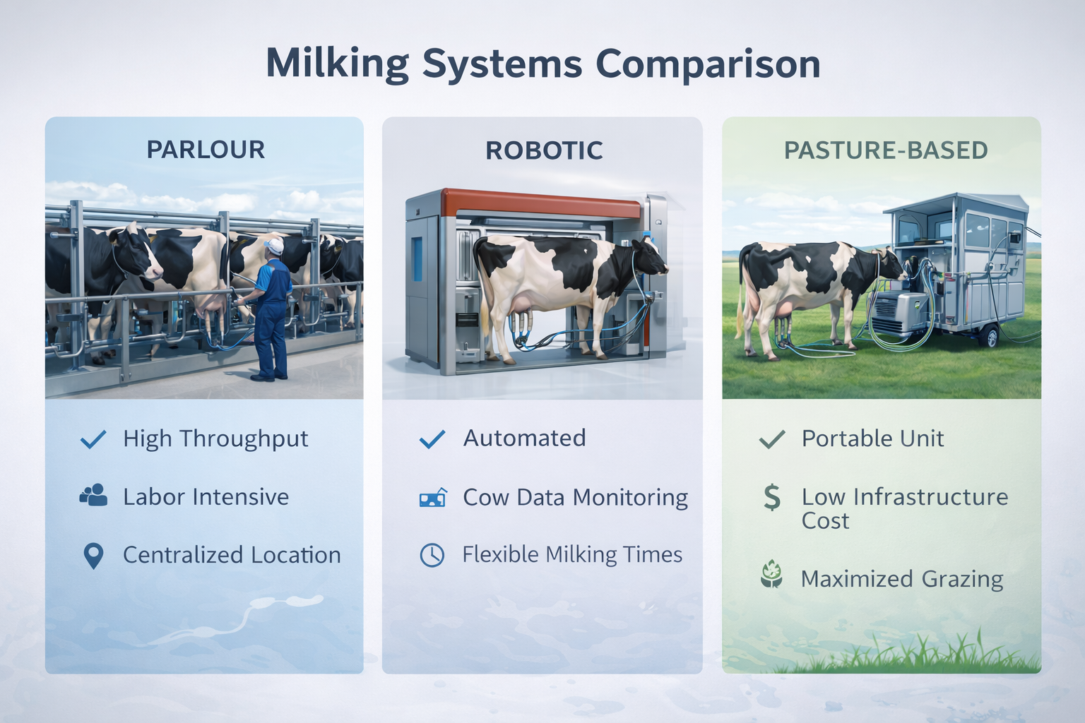 Comparison of Milking Systems Used in Dairy Farms – 16:9