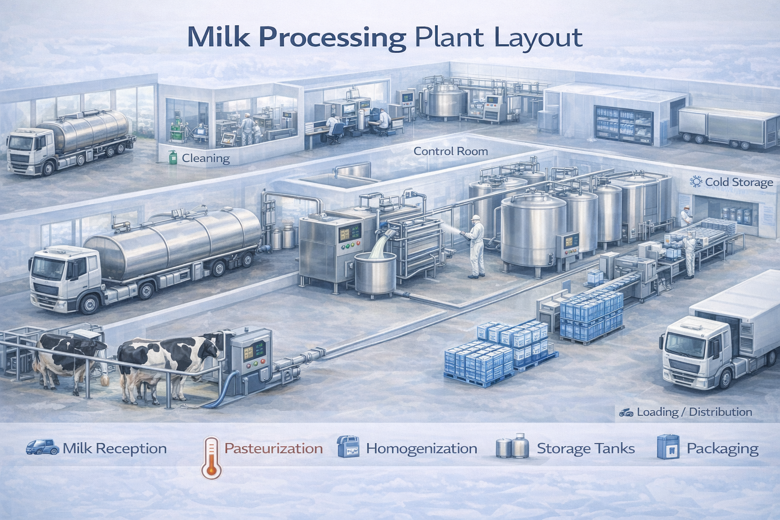 Milk Processing Plant Layout and Hygienic Zoning – 16:9