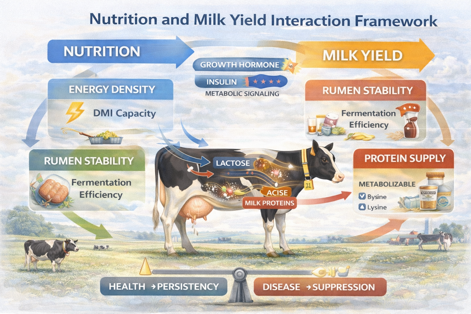 Nutrition and Milk Yield Interaction Framework