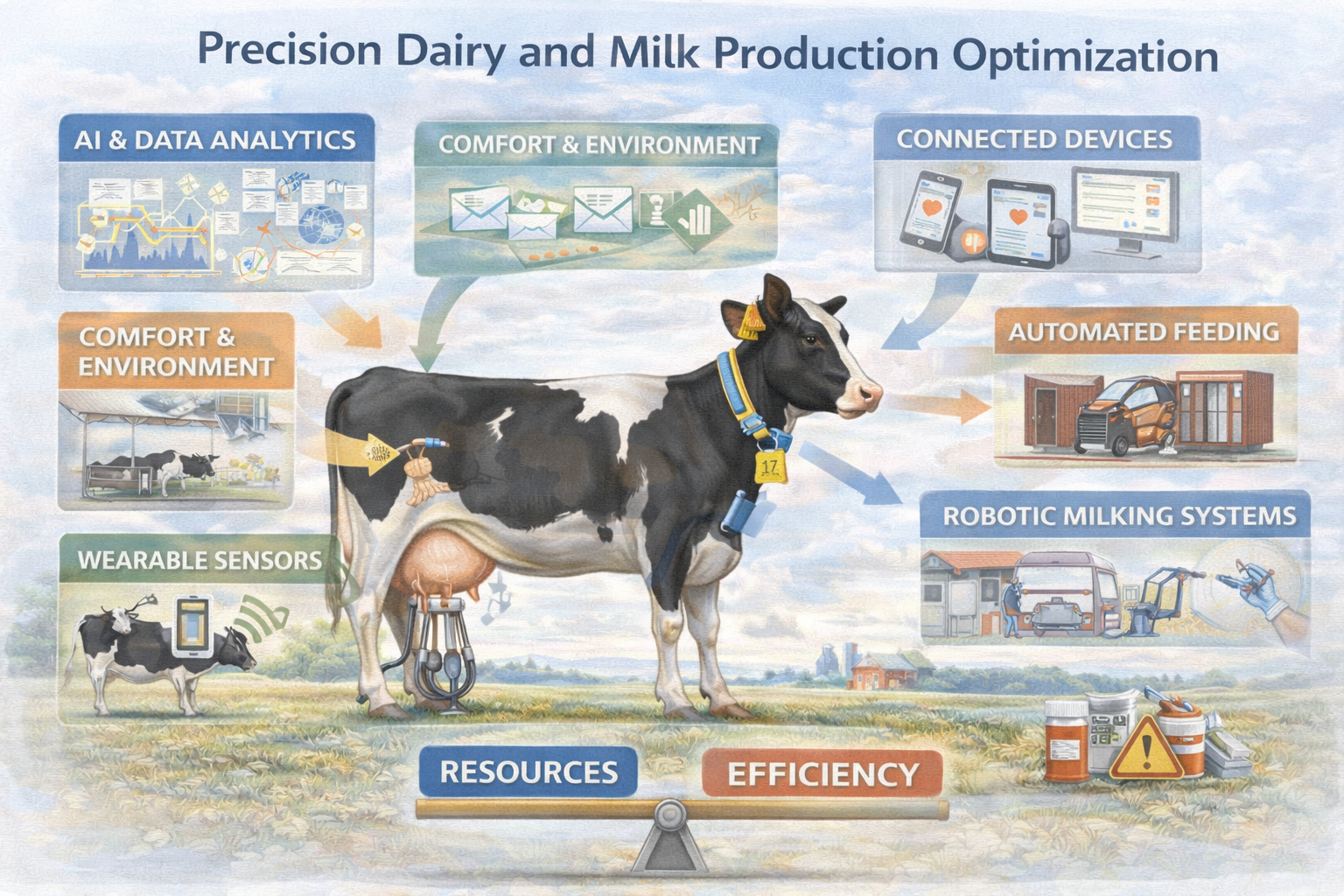 Precision Dairy Systems for Milk Production Optimization