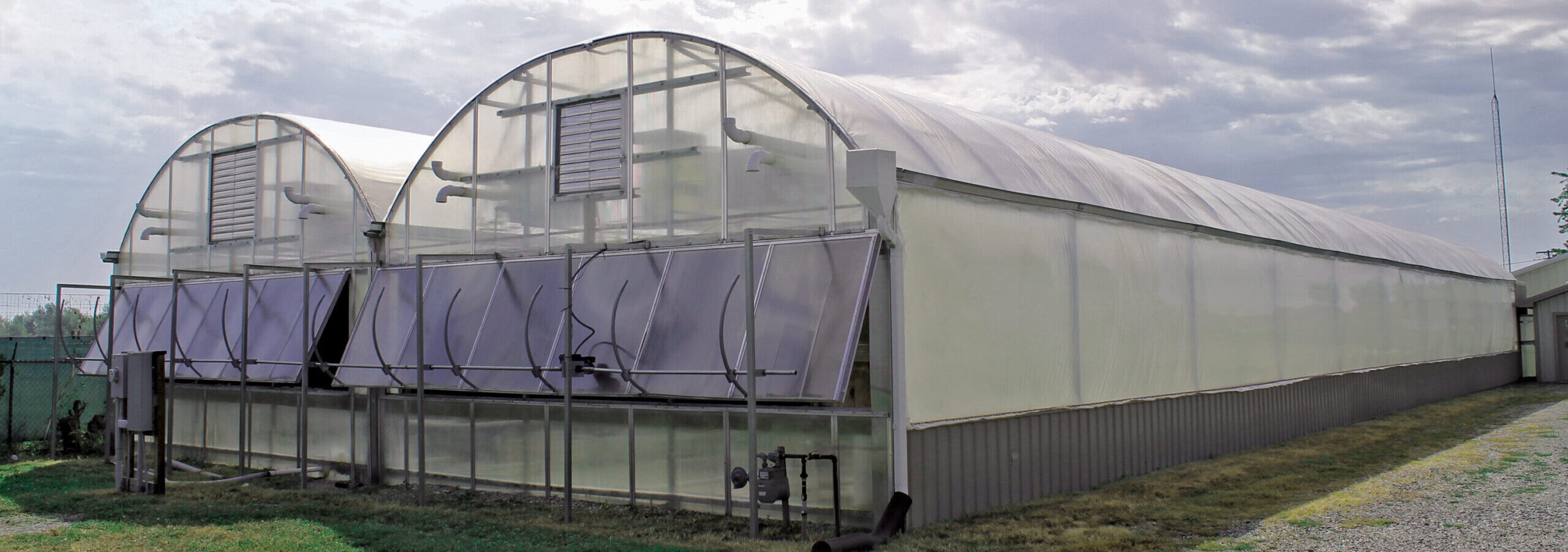 Glass greenhouse system