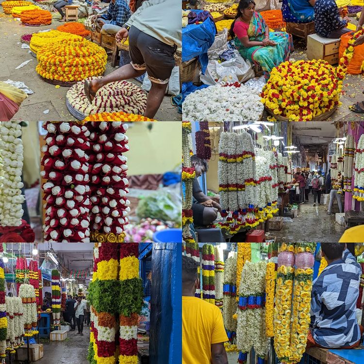 Flower Market in India