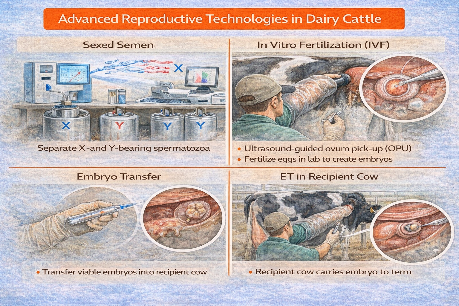 Sexed Semen, IVF and Embryo Transfer Overview