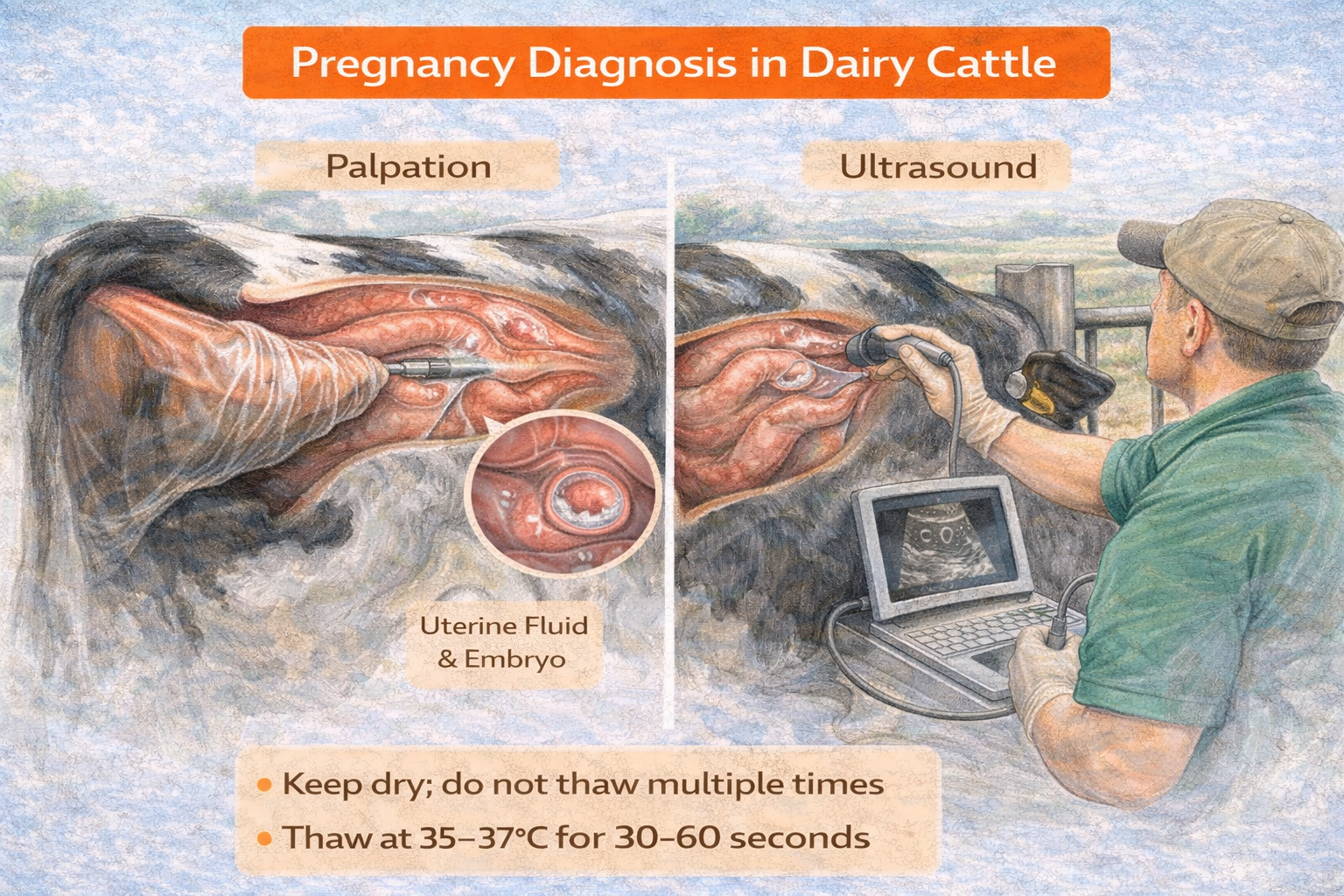 Pregnancy Diagnosis Methods in Dairy Cattle