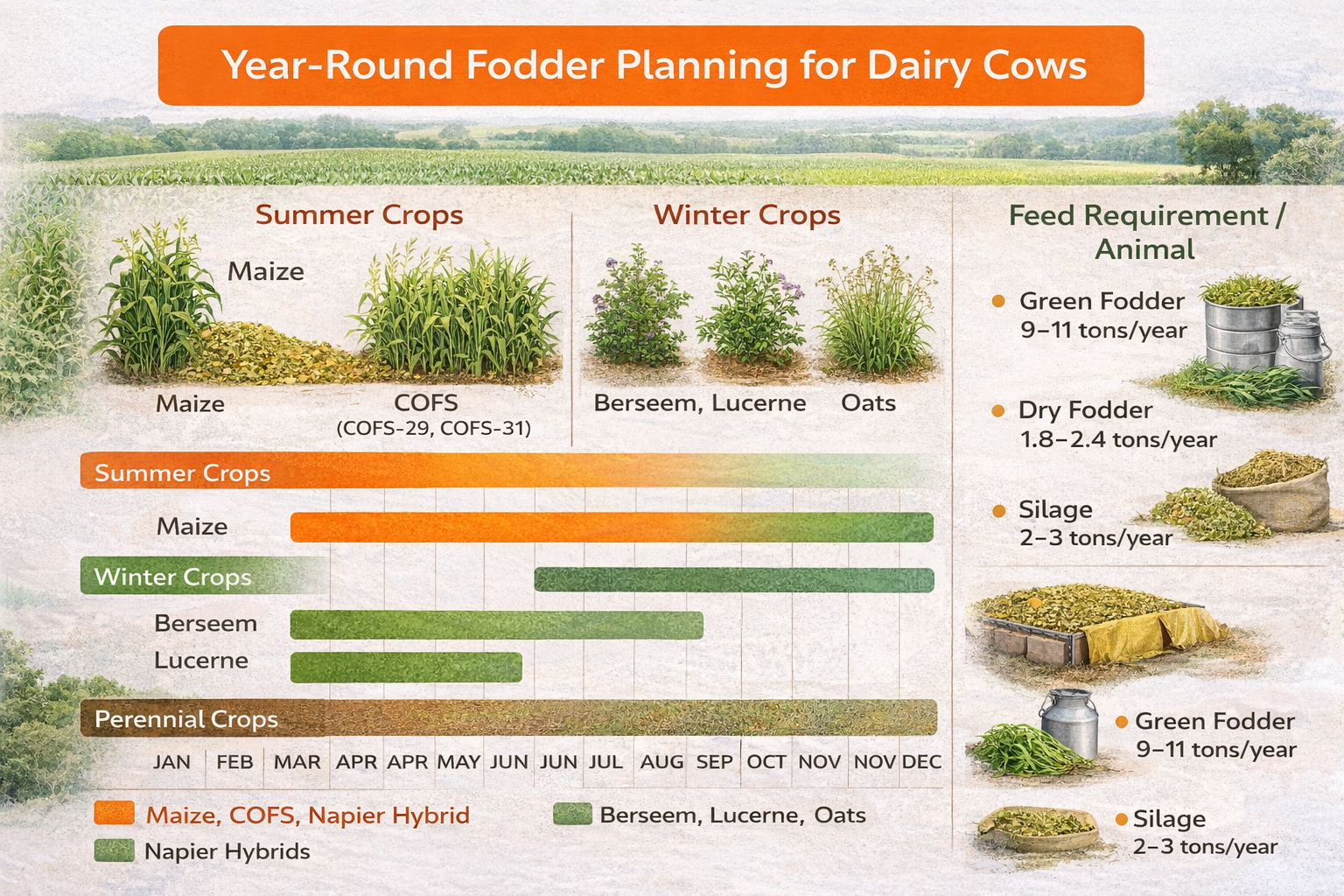 Year-Round Fodder Planning Chart