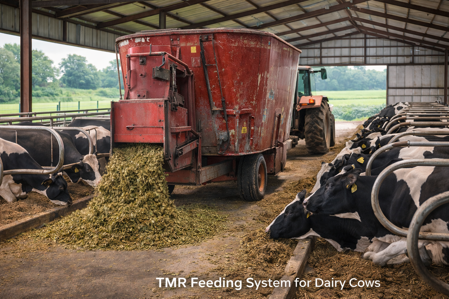 TMR Feeding System for Dairy Cows
