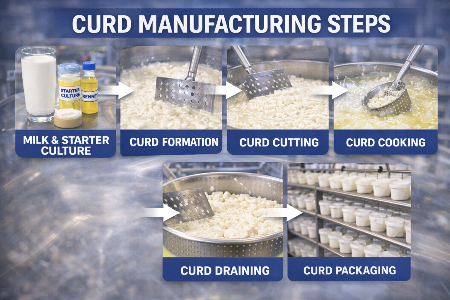 Step-by-Step Curd Manufacturing Process – 16:9