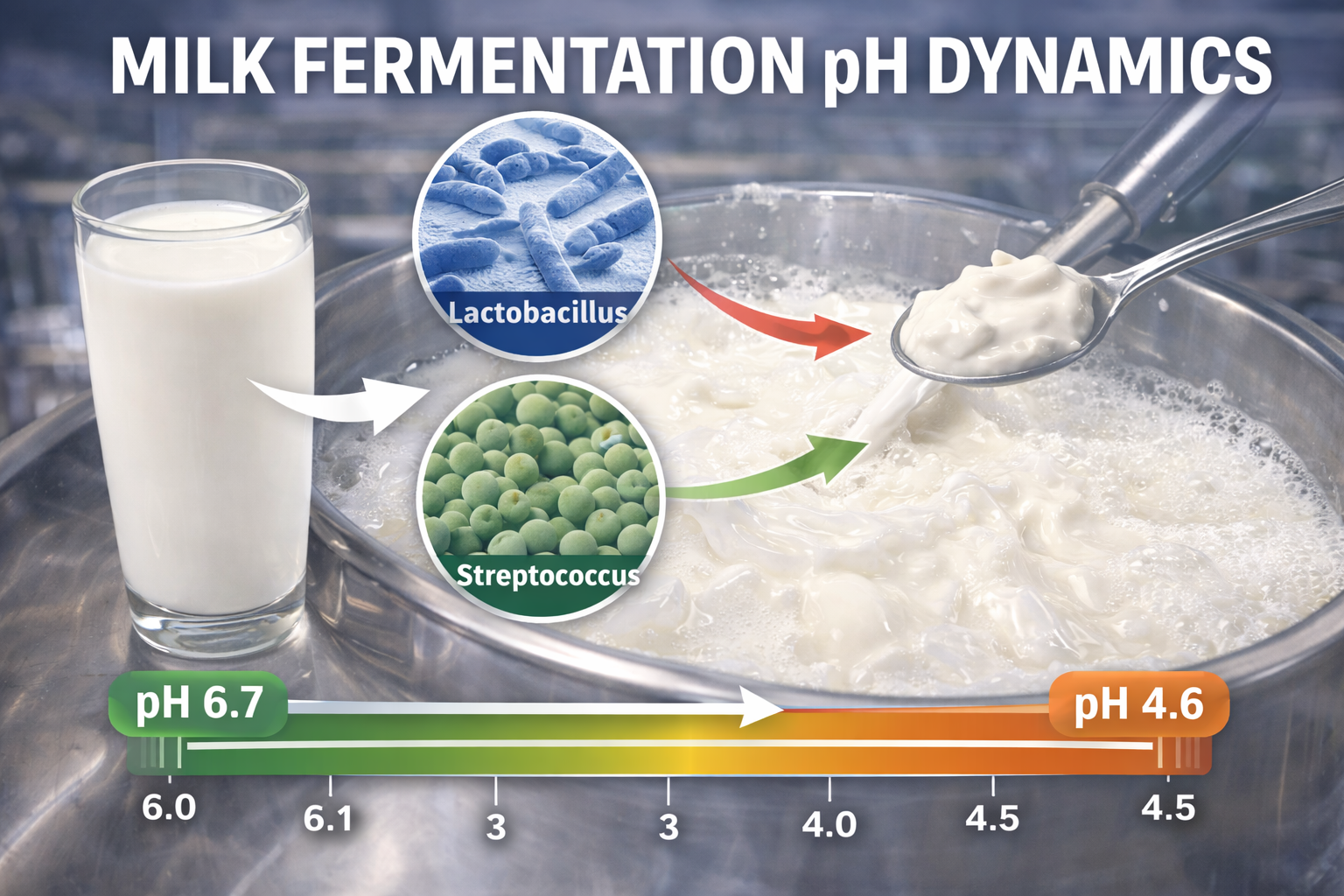 Milk Fermentation Biology and pH Dynamics – 16:9