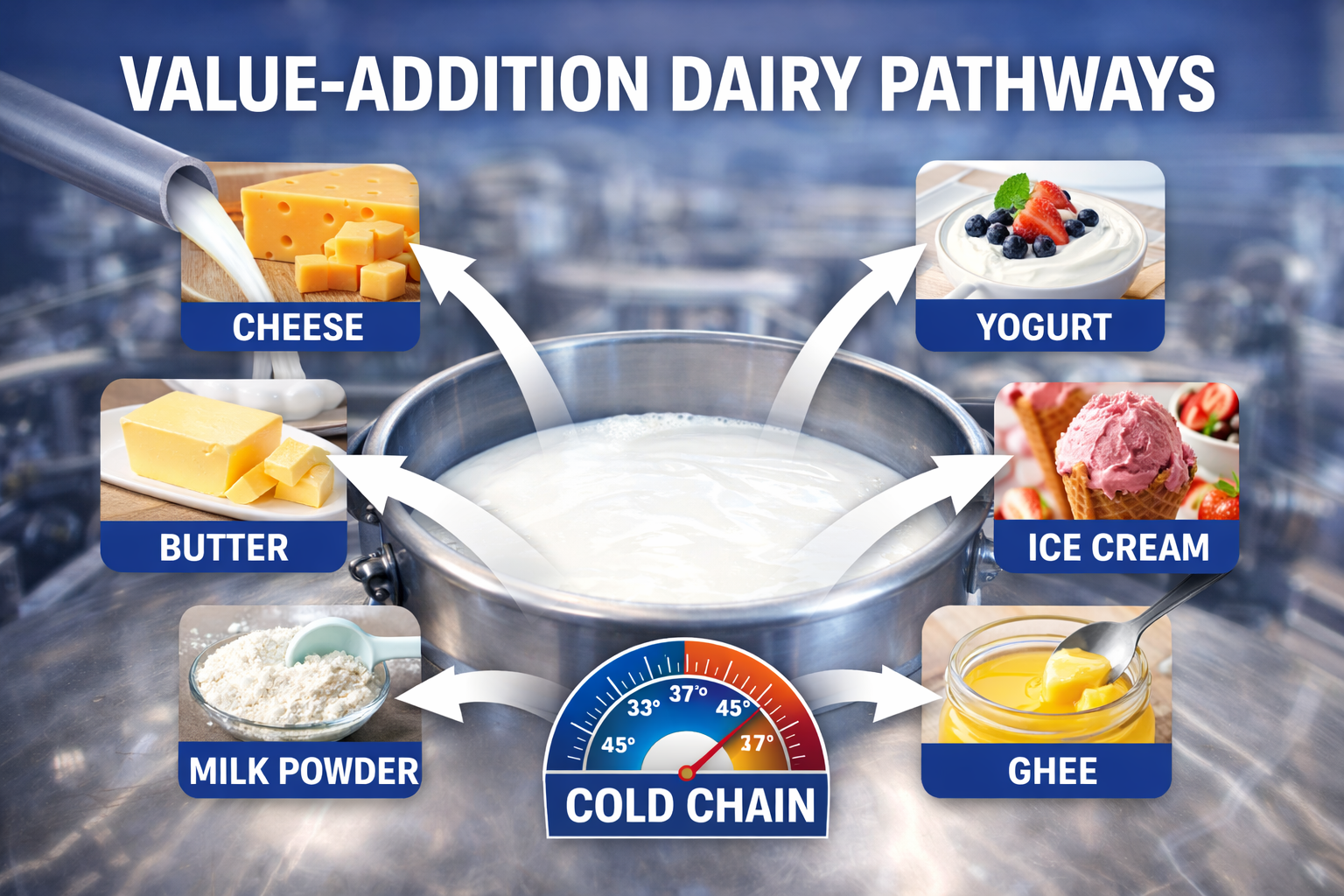 Value Addition Pathways in Dairy Processing – 16:9